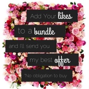 Add your likes to a bundle❣